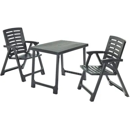 Conjunto de Mesa e 2 Cadeiras de Piquenique Camping Ipae Ipae