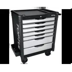 Carro de Ferramentas Bumper Black 7 Gavetas 208 Peças GE-20824 Toptul Toptul