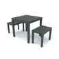 Conjunto Mesa e Cadeira Camping Antracite Ipae
