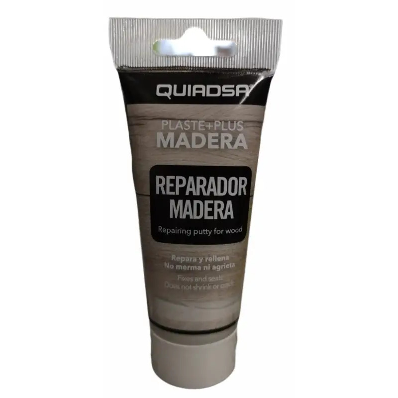 Betume Reparador de Madeira Cor Branca 100ml Quiadsa Betume Reparador de Madeira Cor Branca 100ml Quiadsa
