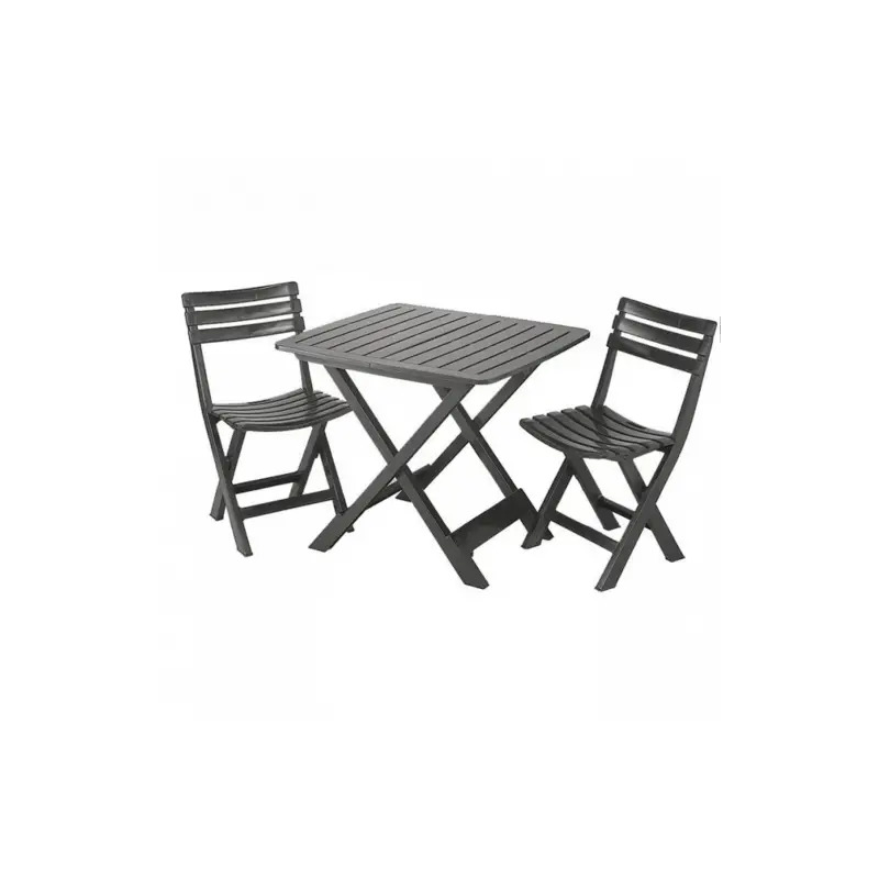 Conjunto Mesa e 2 Cadeiras de Campismo Verdes 04666 Ipae