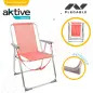 Cadeira de Praia Dobrável Coral 53x45x76cm 62626 Aktive Cadeira de Praia Dobrável Coral 53x45x76cm 62626 Aktive