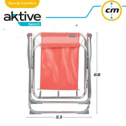 Cadeira de Praia Dobrável Coral 53x45x76cm 62626 Aktive Aktive