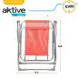 Cadeira de Praia Dobrável Coral 53x45x76cm 62626 Aktive Cadeira de Praia Dobrável Coral 53x45x76cm 62626 Aktive