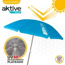 Guarda-Sol 200cm com Tubo de Alumínio 28/32cm com Proteção UV50 62215 Aktive Aktive