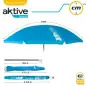 Guarda-Sol 200cm com Tubo de Alumínio 28/32cm com Proteção UV50 62215 Aktive
