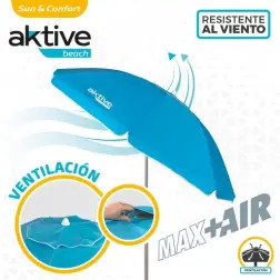 Guarda-Sol 200cm com Tubo de Alumínio 28/32cm com Proteção UV50 62215 Aktive Aktive