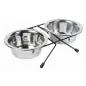 Suporte Duplo com 2 Gamelas em Inox 1,80lt