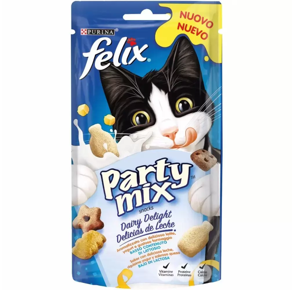 Snack para Gato Felix Party Mix Dairy Delight 60g Purina