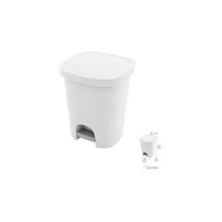 Balde Lixo com Pedal Fresh 25lt branco 8425 Reivax Reivax