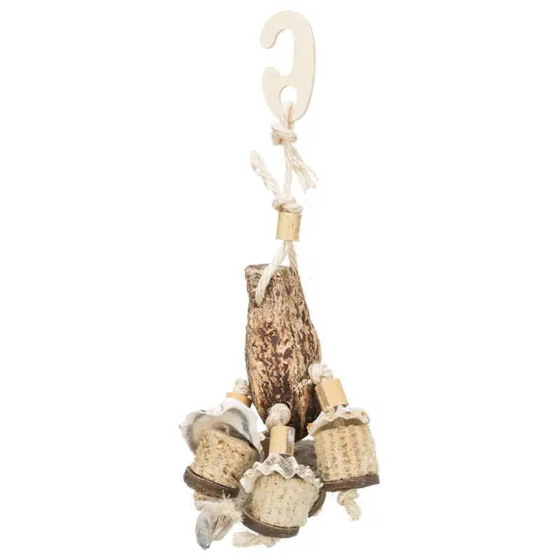 Brinquedo Natural Em Mogno/conchas Do Mar - 26 Cm Trixie