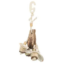 Brinquedo Natural Em Mogno/conchas Do Mar - 26 Cm Trixie Trixie