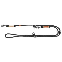 Trela Ajust. be Nordic” s-m 2mt/ø8mm areia/preto Trixie Trixie