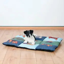 Manta/almofadao "patchwork" 80x55 Cm azul/verde Trixie Trixie