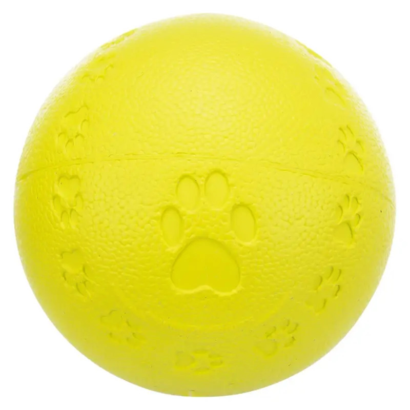Bola Em Borracha C/ Patinhas E Som 7 Cm Trixie