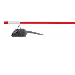 Bastao "squeaky" C/ Rato C/ Som - 47 Cm Trixie Trixie