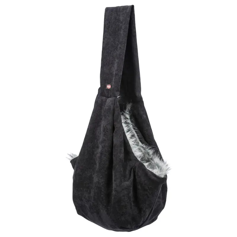 Transportadora Tiracolo 22x20x60 Cm preto/cinza Trixie