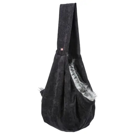 Transportadora Tiracolo 22x20x60 Cm preto/cinza Trixie Trixie