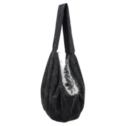 Transportadora Tiracolo 22x20x60 Cm preto/cinza Trixie Trixie