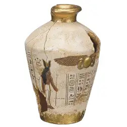 Decoraçao Aquario - Vaso Egipcio Grd. 12x12x18 Cm Vadigran Vadigran