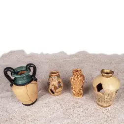 Decoraçao Aquario - Vaso Egipcio Grd. 12x12x18 Cm Vadigran Vadigran