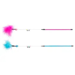 Bastao Em Metal/plastico C/ Pena E Guizos - 55 Cm Trixie Trixie