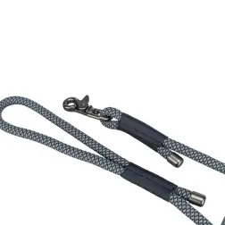 Trela "soft Rope" s-xl 1,00mt/ø10mm preto/cinza Trixie Trixie