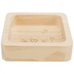 Gamela Em Madeira P/ Roedores 190 Ml / 11x11cm Trixie Trixie