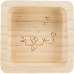 Gamela Em Madeira P/ Roedores 190 Ml / 11x11cm Trixie Trixie