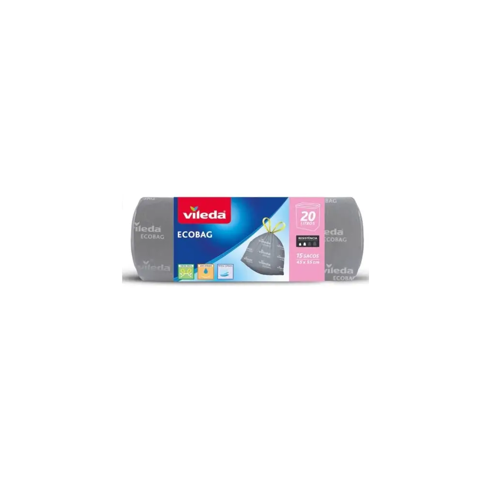 Saco de Lixo Ecobag 20lt 45x55cm Pack 15un Vileda