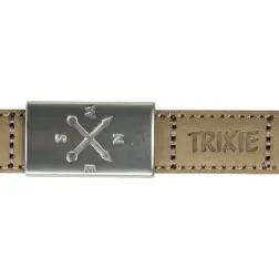 Trela "be Nordic" Em Pele m-l 1,00mt/20mm areia   Trixie Trixie