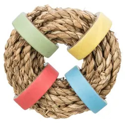 Argola Em Corda De Algas E Cartao P/ Roedores Ø8 Cm Trixie Trixie