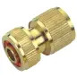 Ligação Rápida Latão Com Água Stop 1/2" Flux