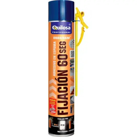Espuma de Fixação Manual 60Seg Branca 750ml Quilosa Quilosa