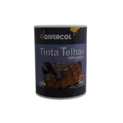 Tinta Acrílica para Telhas Preta 0,75lt Divercol Divercol