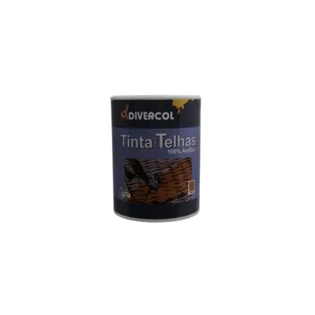 Tinta Acrílica para Telhas Preta 0,75lt Divercol Divercol