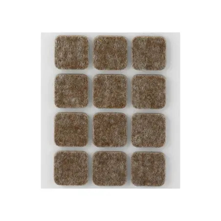 Feltro Adesivo Castanho 22x22mm Pack 12un Inofix Inofix