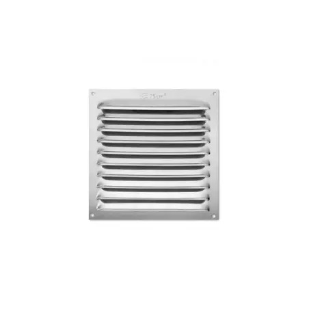 Grelha Quadrada Alumínio Natural 150x150mm Inofix Inofix