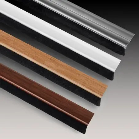 Vedaporta Adesivo 100mm com Escova Madeira Clara Inofix Inofix