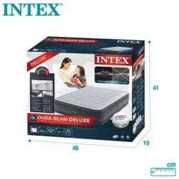 Colchão Insuflável Casal Cinza 152x203x46cm 64414 Intex Intex