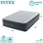 Colchão Insuflável Casal Cinza 152x203x46cm 64414 Intex