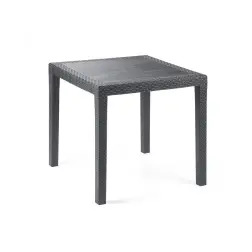 Mesa Quadrada King Antracite 79x79x72cm 05202 Ipae Ipae