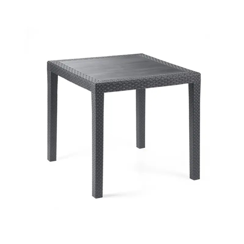 Mesa Quadrada King Antracite 79x79x72cm 05202 Ipae