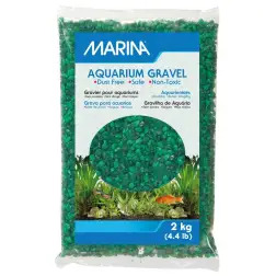 Areia Decorativa Verde Mix 2Kg para Aquário Marina Marina