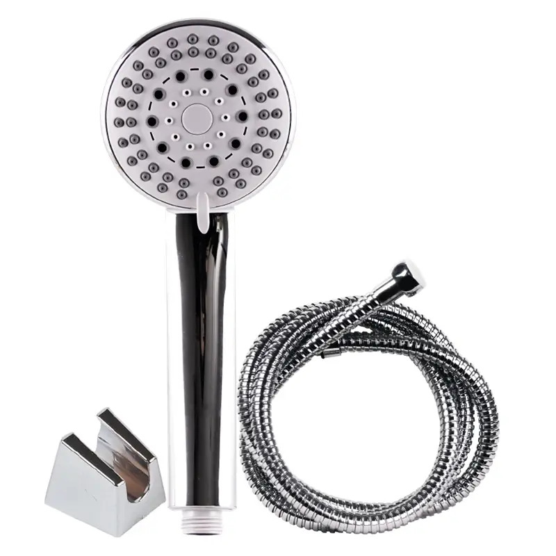 Conjunto Chuveiro 5 Funções+Bicha 1,75mt+Suporte Flux