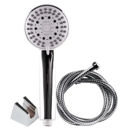 Conjunto Chuveiro 5 Funções+Bicha 1,75mt+Suporte Flux Flux