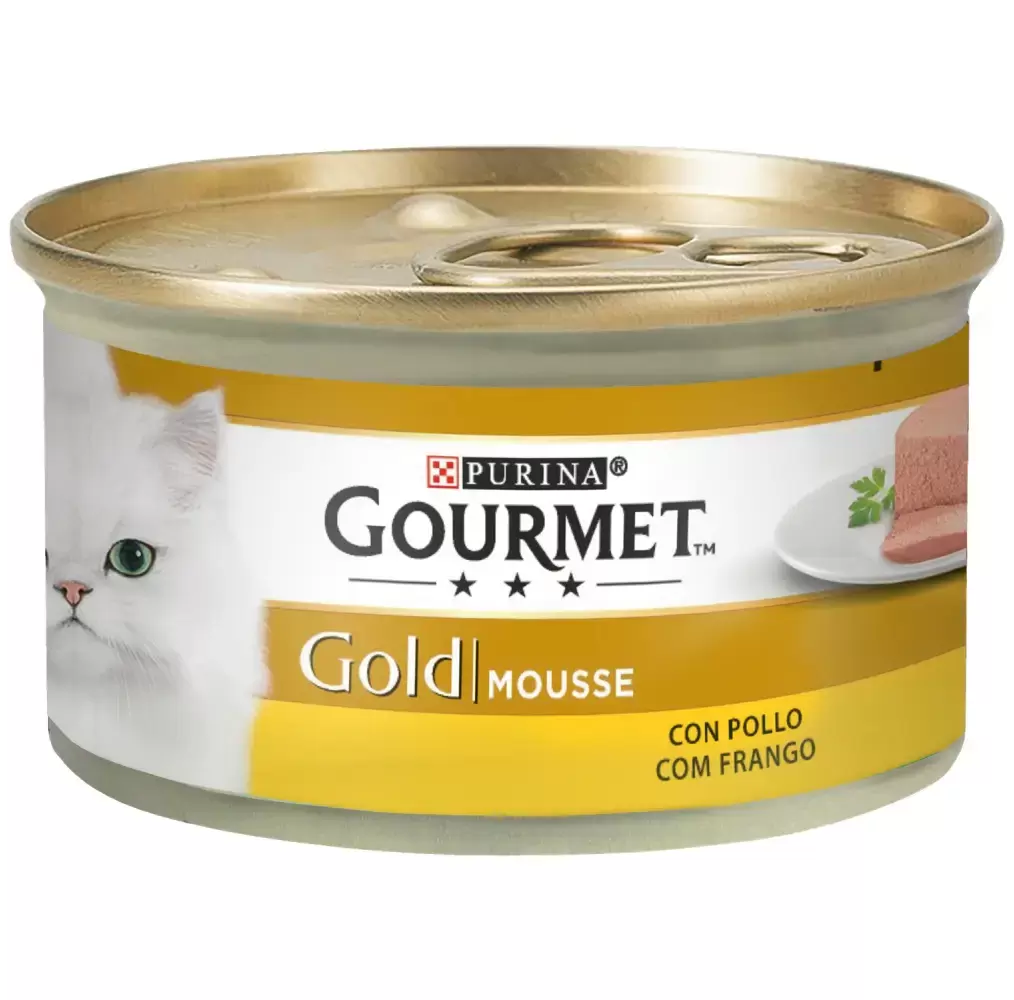 Gourmet Gold Mousse com Frango para Gato 85gr Purina