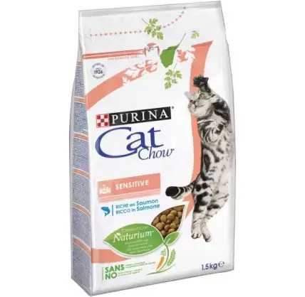 Ração Seca para Gato Cat Chow Sensitive 1,5kg Purina Purina