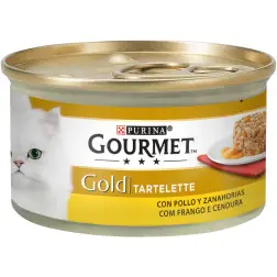 Ração Húmida para Gato Gourmet Gold Tartelette com Frango e Cenoura 85gr Purina Purina