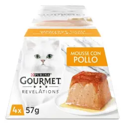 Ração Húmida para Gato Gourmet Revelations Mousse Frango Pack 4un Purina Purina
